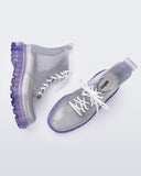 Coturno Boot in Lilac Silver Glitter from Melissa