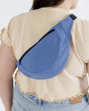 Crescent Fanny Pack in Pansy Blue from BAGGU
