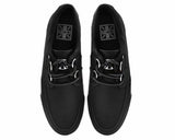 Black Basic Twill D-Ring Sneaker from TUK