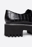 Helix Loafer in Black Croc from Intentionally Blank