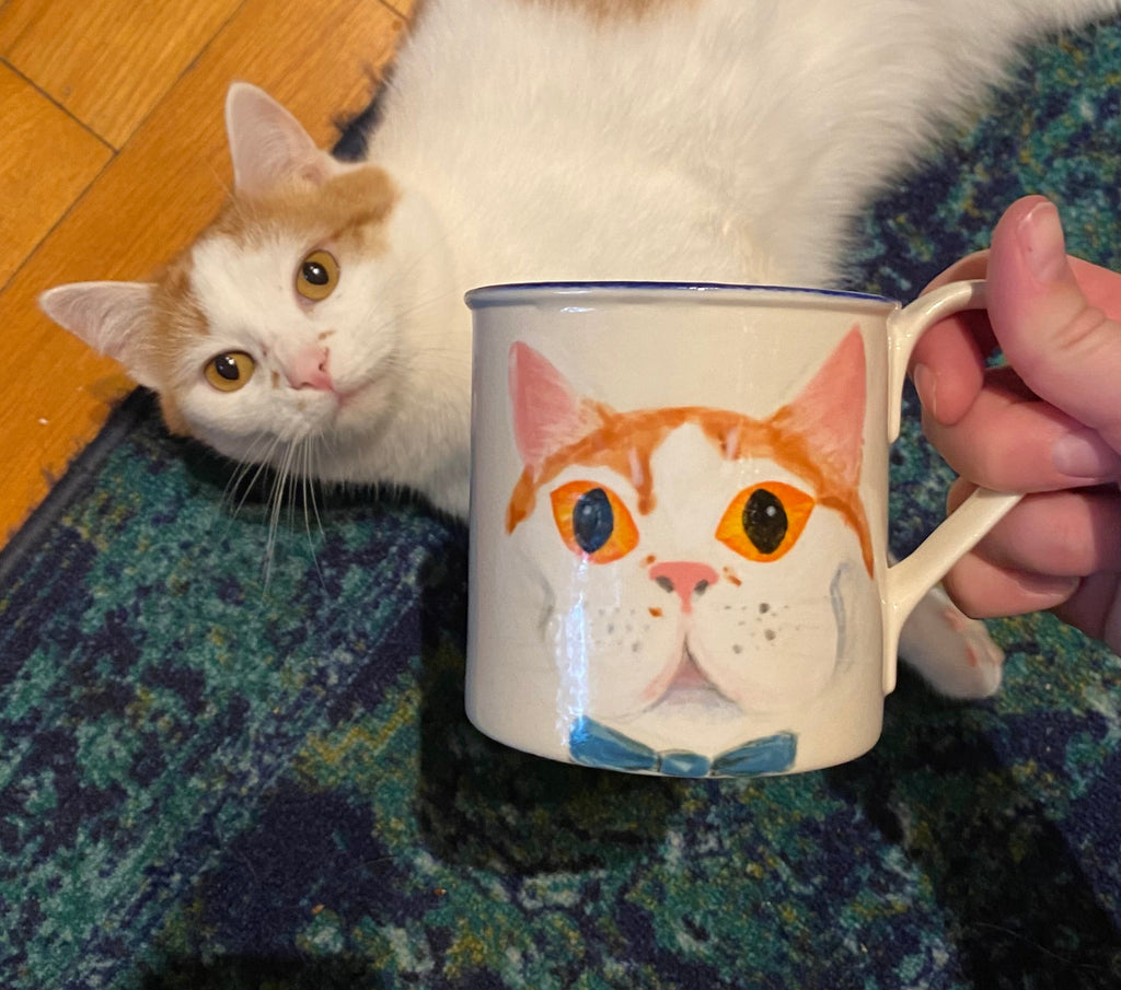 Custom Cat Mug from Auburn Clay Barn