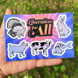 Liberation For All Sticker Sheet from Compassion Co.