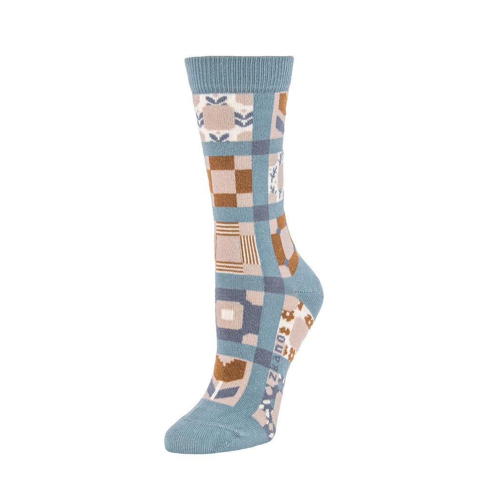 Quilted Tapestry Socks in Moonstone from Zkano