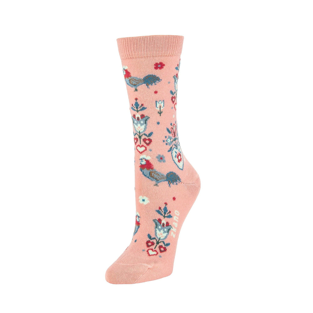 Rise N Shine Socks in Antique Pink from Zkano