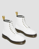 Vegan 1460 Kemble Lace Up Boot in White from Dr. Martens