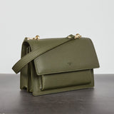 Eloise Satchel in Deep Olive from Angela Roi