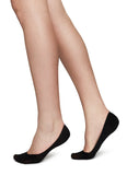 2 Pack Ida No Show Socks in Black from Swedish Stockings