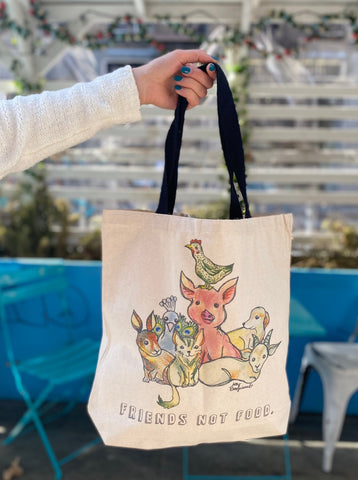 Friends Not Food Tote from Cocoally