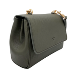 Eloise Soft Satchel in Deep Olive from Angela Roi