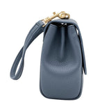 Eloise Soft Satchel in Stone Blue from Angela Roi