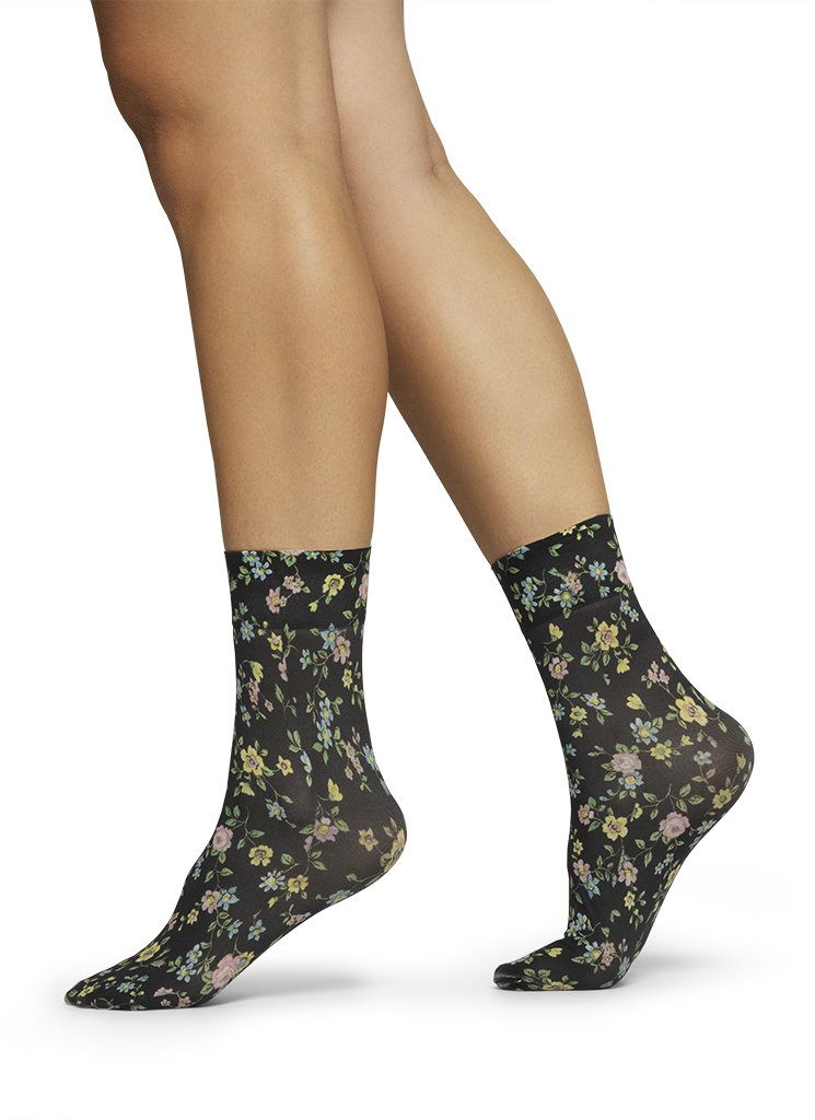 Ada Flower Socks from Swedish Stockings