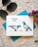 Pigeons Thank You Card by Lauren and Lorenz