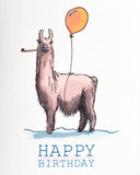 Happy Birthday Llama Card by Lauren and Lorenz